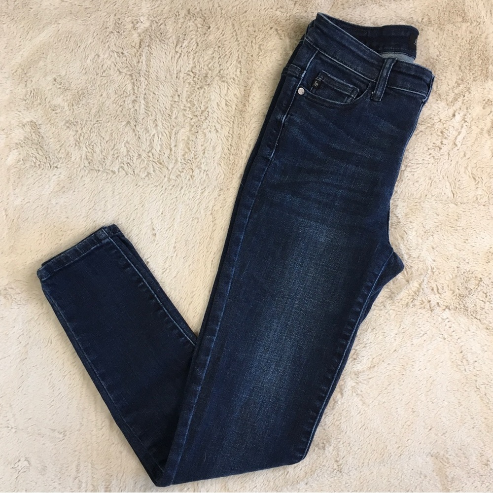 Judy Blue High Rise Dark Blue Skinny Jeans JB82132DK Size 27
